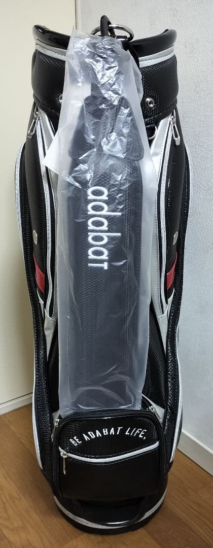 【新品】アタバット キャディバッグ　ブラック エナメル adabat