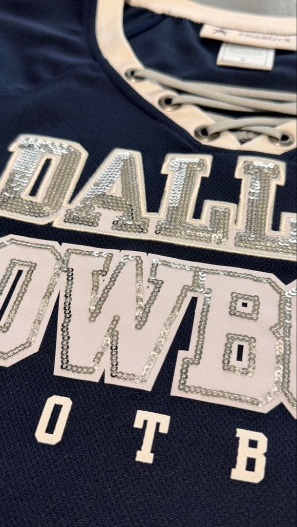 シャツ Dallas Cowboys Lace-Up V-Neck Jersey WM
