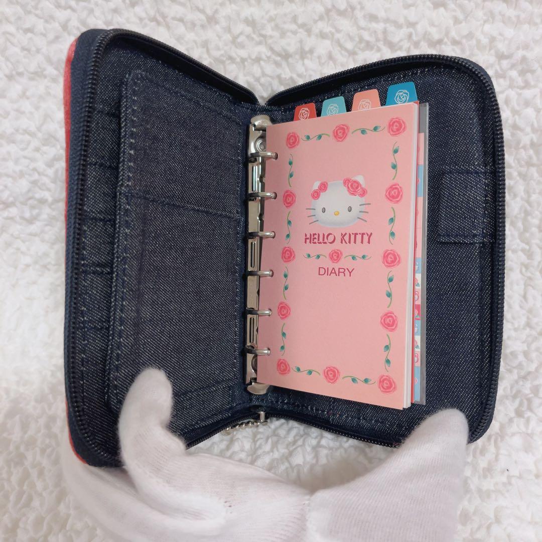 【限定価格】希少　ハローキティ　サンリオ　デニム　手帳　ケース　ポーチ　未使用