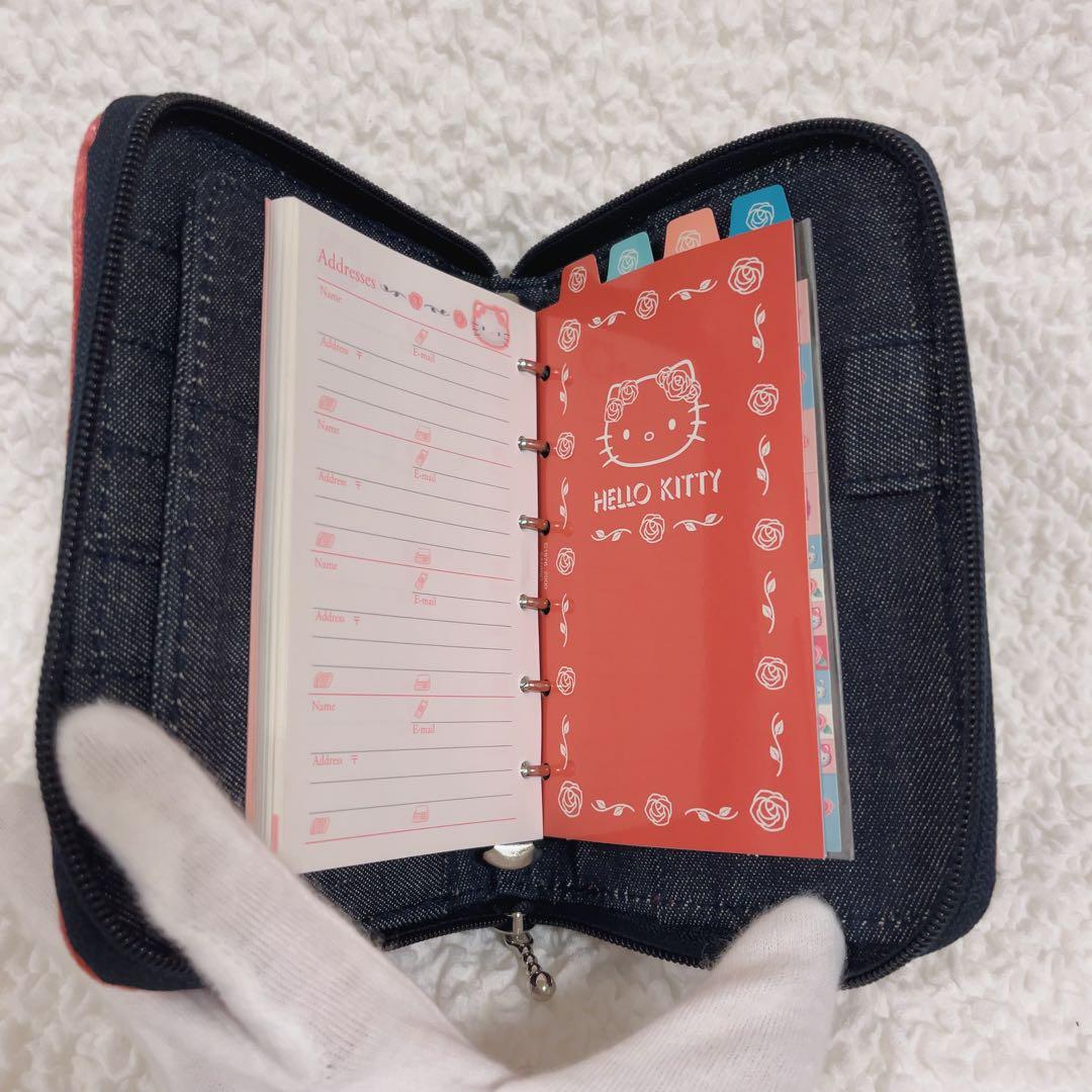 【限定価格】希少　ハローキティ　サンリオ　デニム　手帳　ケース　ポーチ　未使用
