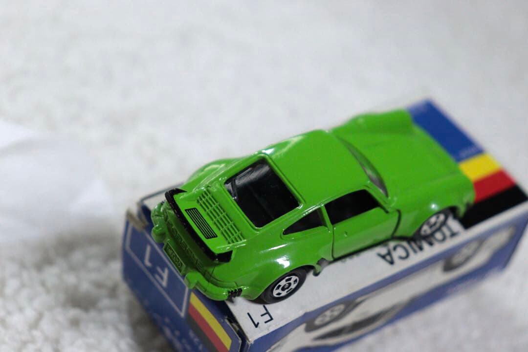 ポルシェ　930ターボ　日本製　トミカ　F1 1979 青箱