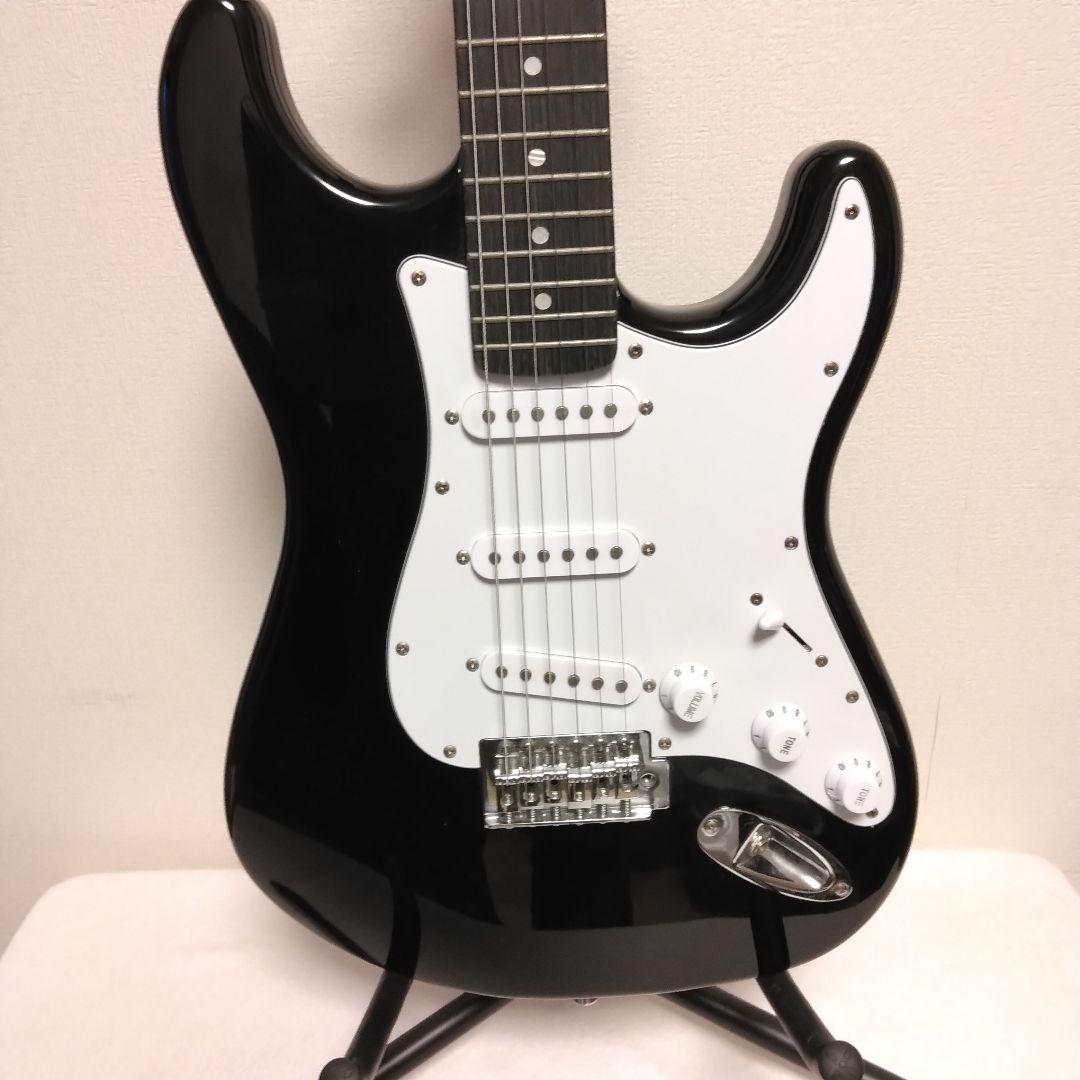 SELDER ブラック エレキギター ストラトキャスタータイプ