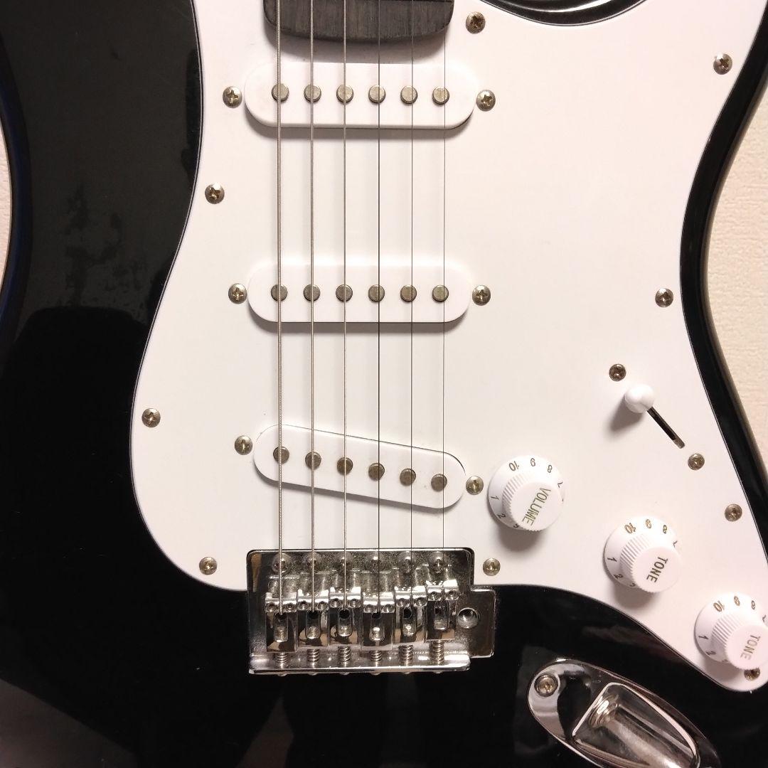 SELDER ブラック エレキギター ストラトキャスタータイプ