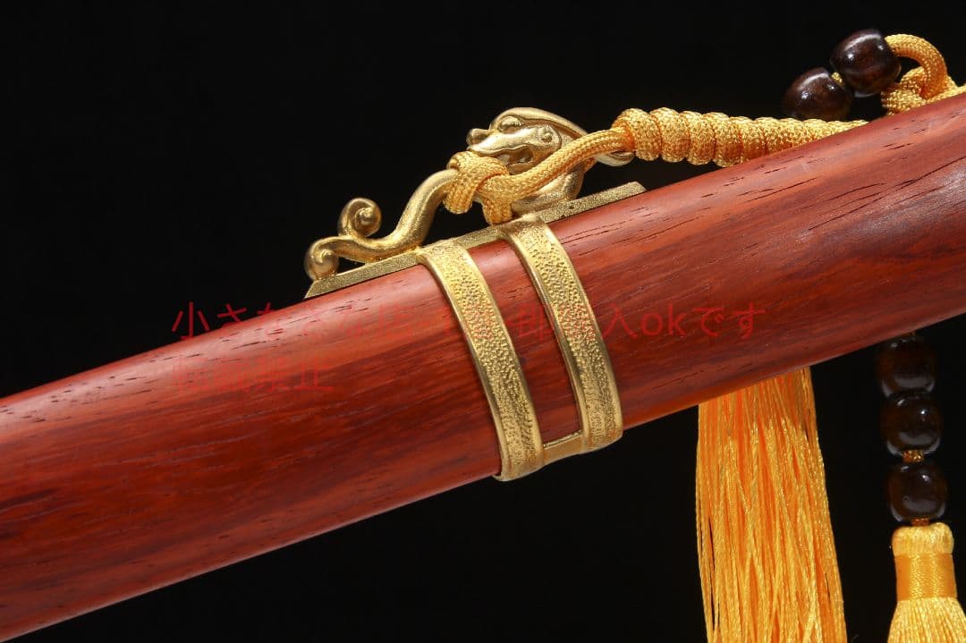 君弘唐横刀赤木銅装彫刻百錬模様鋼 古兵器 武具 刀装具 日本刀 模造刀 居合刀