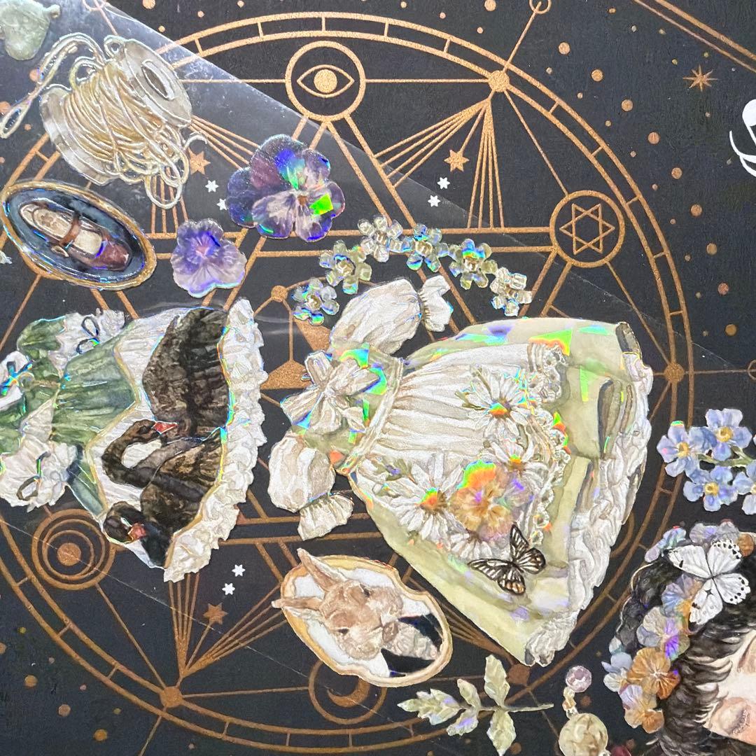 【8957】海外　マステ　中古巻　貝殻光マスキングテープ　残量多め　人物系