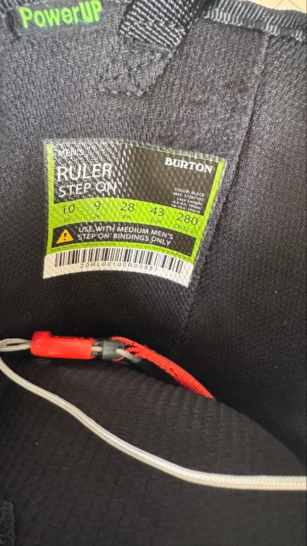 美品BURTON Men's Ruler Step On Bootサイズ28cm