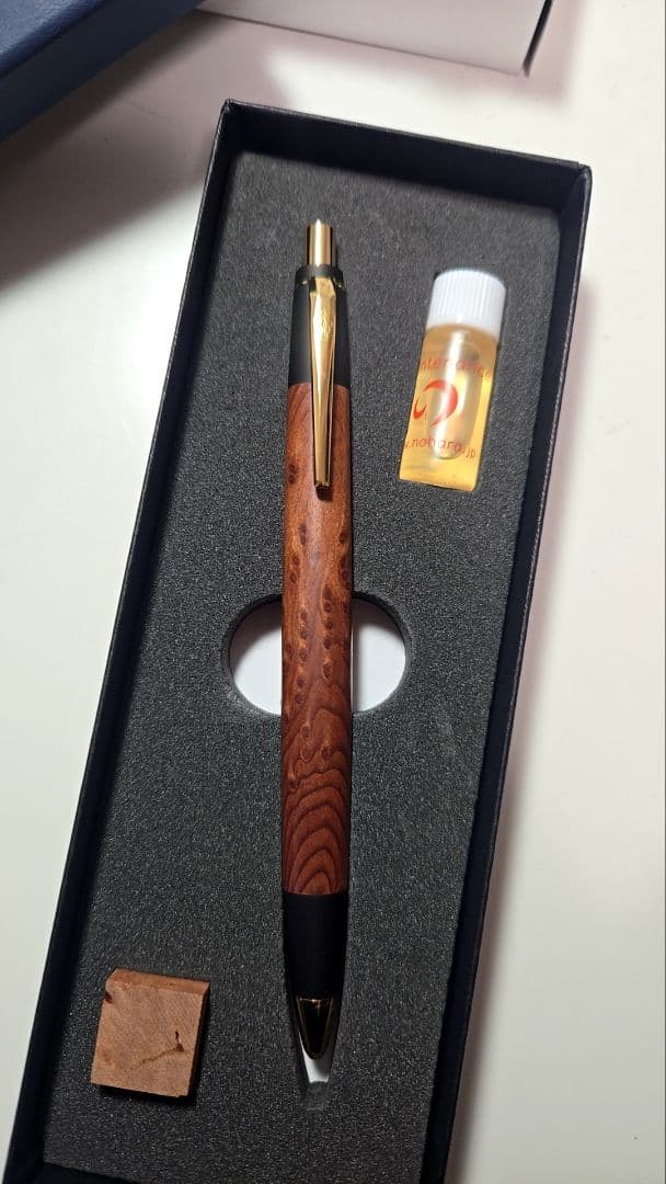 野原工芸 セコイア瘤 レッドウッド瘤 バーズアイ 山杢 固定式口金 付属