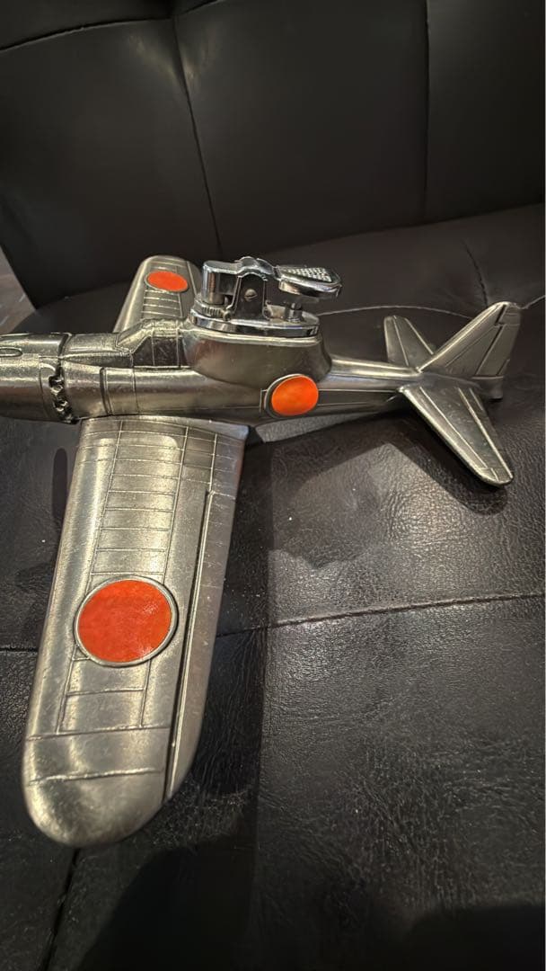 零戦モデル 日の丸　ライター 飛行機 オブジェ　昭和レトロ　遺品　生前整理