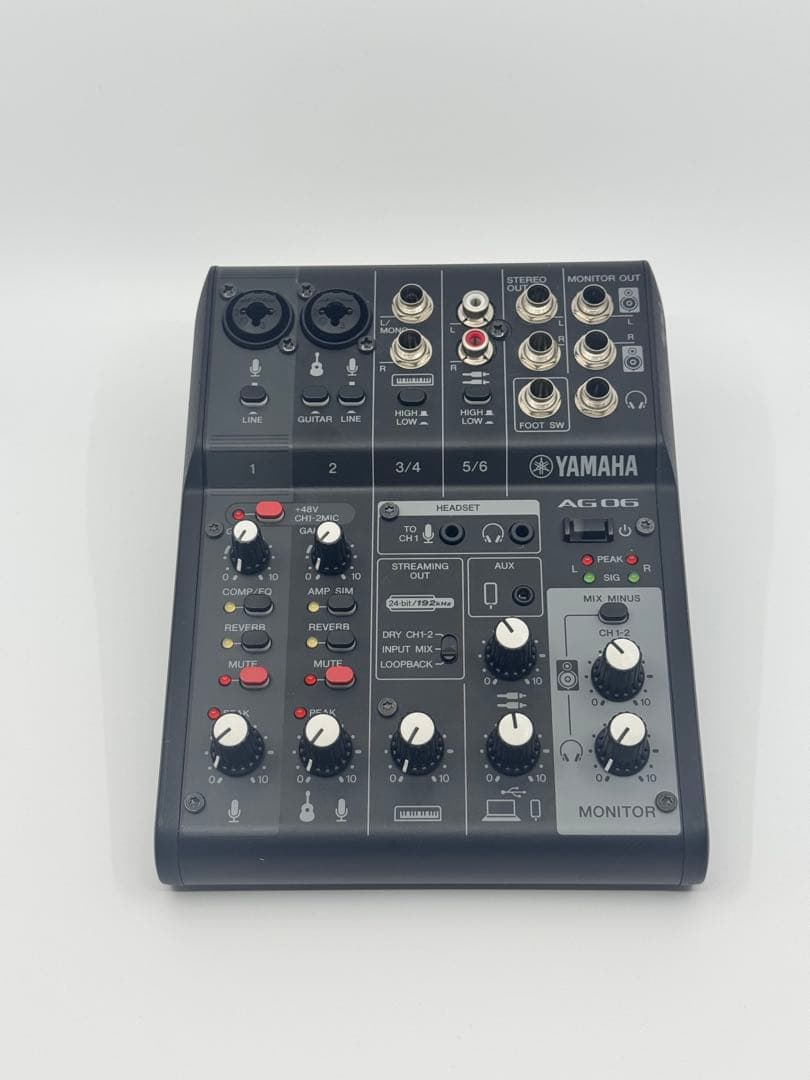 ヤマハ　オーディオインターフェース　AG06MK2