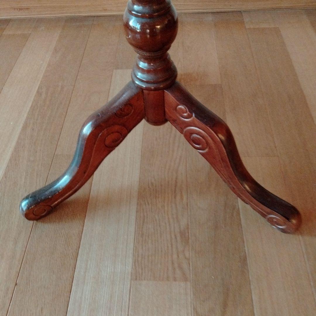 猫足サイドテーブル　ロココ調　木製テーブル　アンティーク　輸入家具　イタリア製