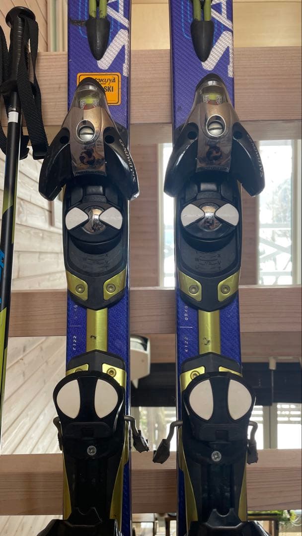 カービングスキー板大人男性160cmセット子供ジュニア SALOMONサロモン青