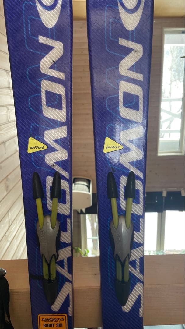 カービングスキー板大人男性160cmセット子供ジュニア SALOMONサロモン青