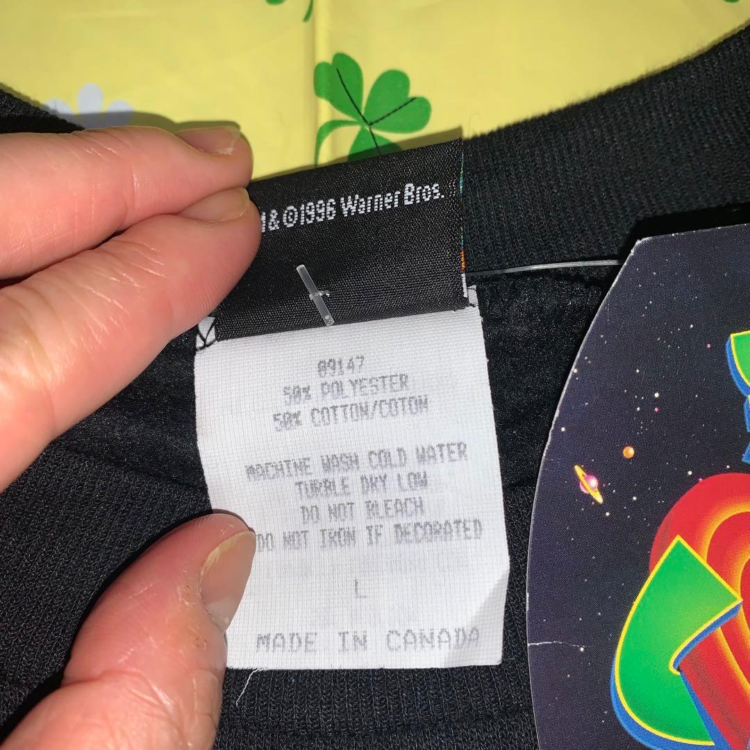 新品タグ付 海外製90年代 マイケルジョーダン 映画スペースジャム トレーナー