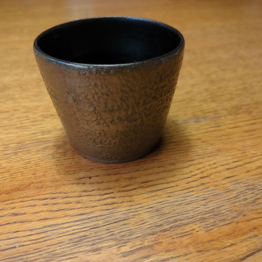 内田鋼一　プラチナ釉　ぐい呑み　そば猪口