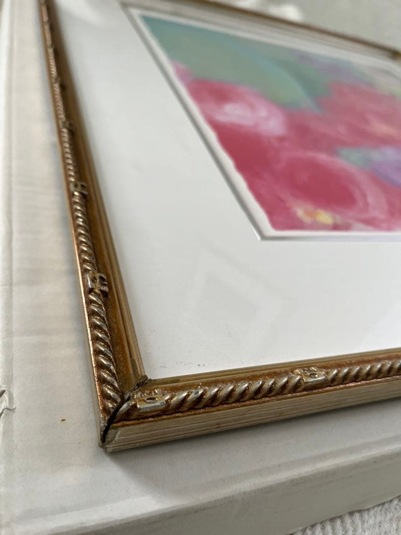 大きめ　版画　ジニー・キム　限定ジクレー　サイン、ED.証明書　額装　代表作