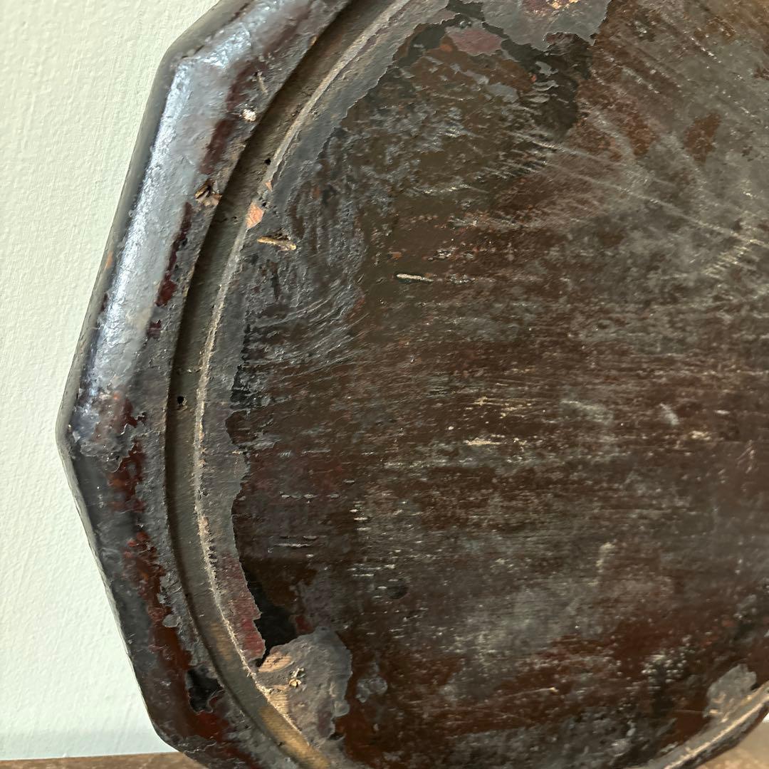 李朝十二角膳天板その63検:古道具.骨董品.韓国骨董. Antique.酒器盆.