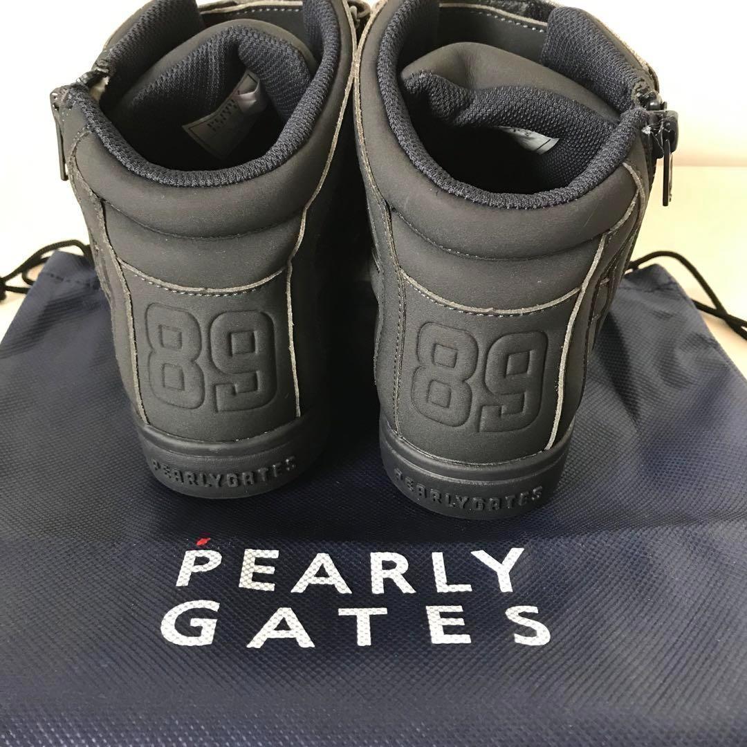 定価35200円【新品】24.5cmパーリーゲイツミドルカットゴルフスパイク紺