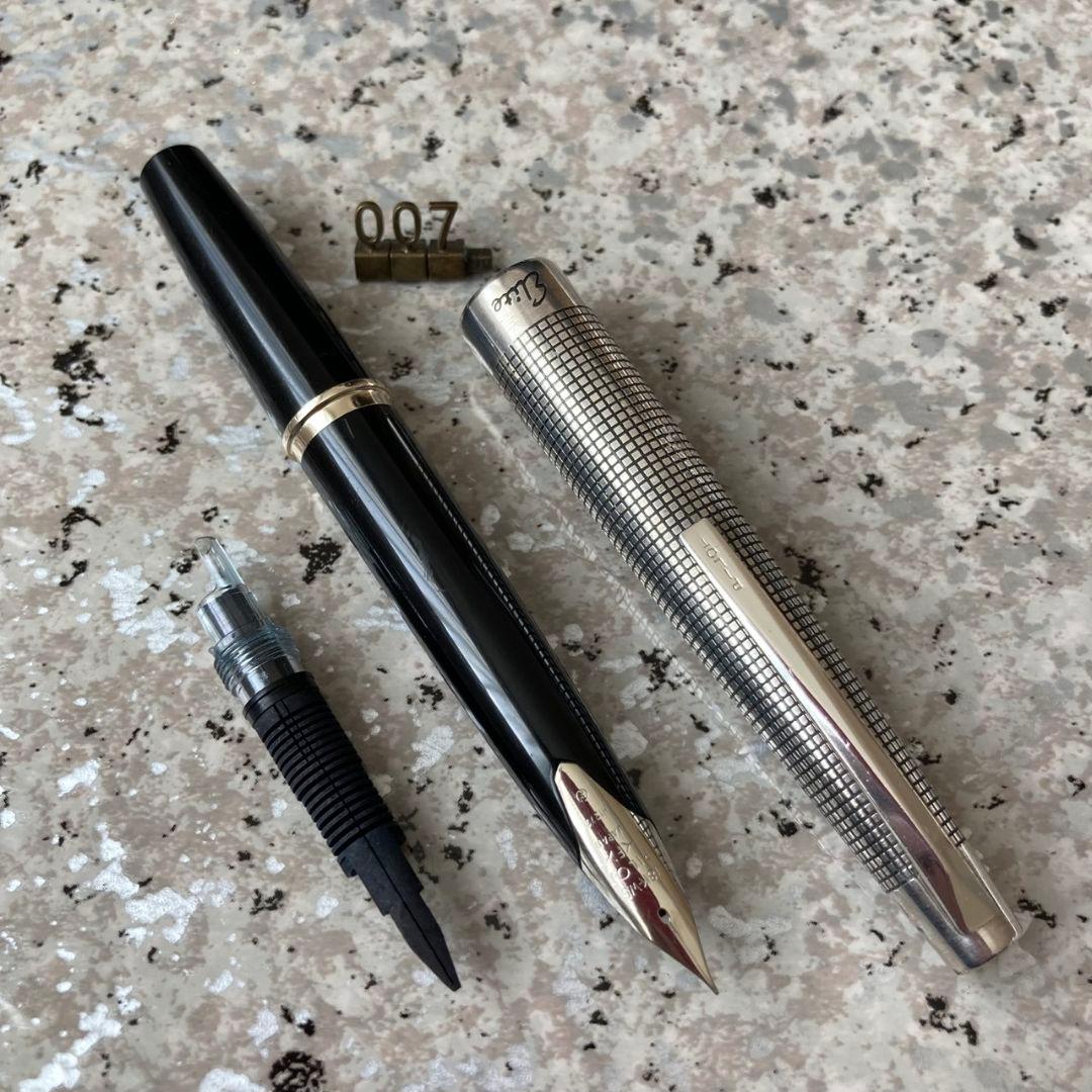 #007 オーバーホール済み 万年筆 PILOT Elite 925 18k