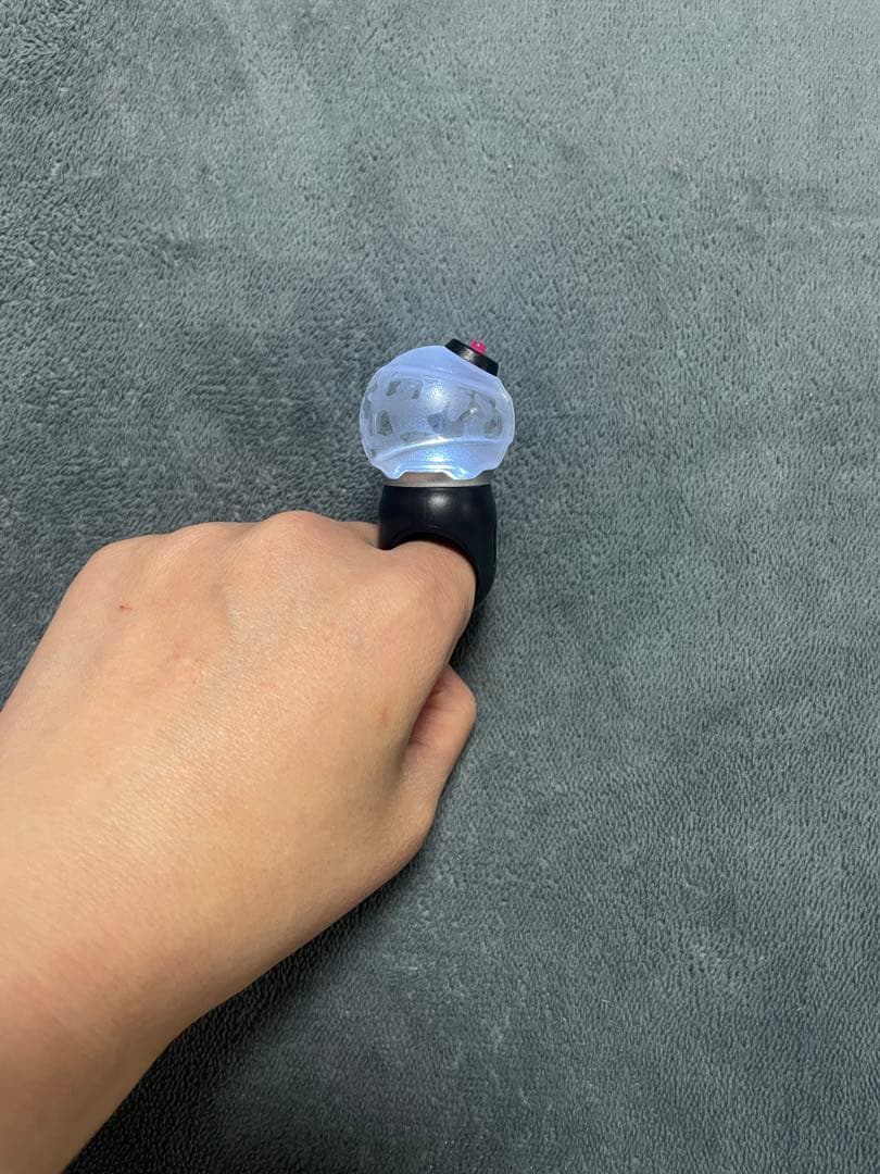 【BTS】 ロゴ刺繍 ブラック アミボム　ペンライト　特注　非売品