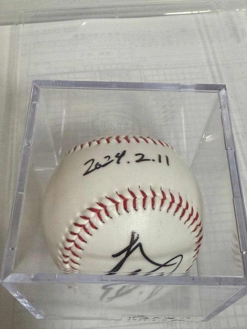 直筆サイン入り2024春季キャンプボール　伊藤大海　貴重！最多勝！最高勝率！二冠