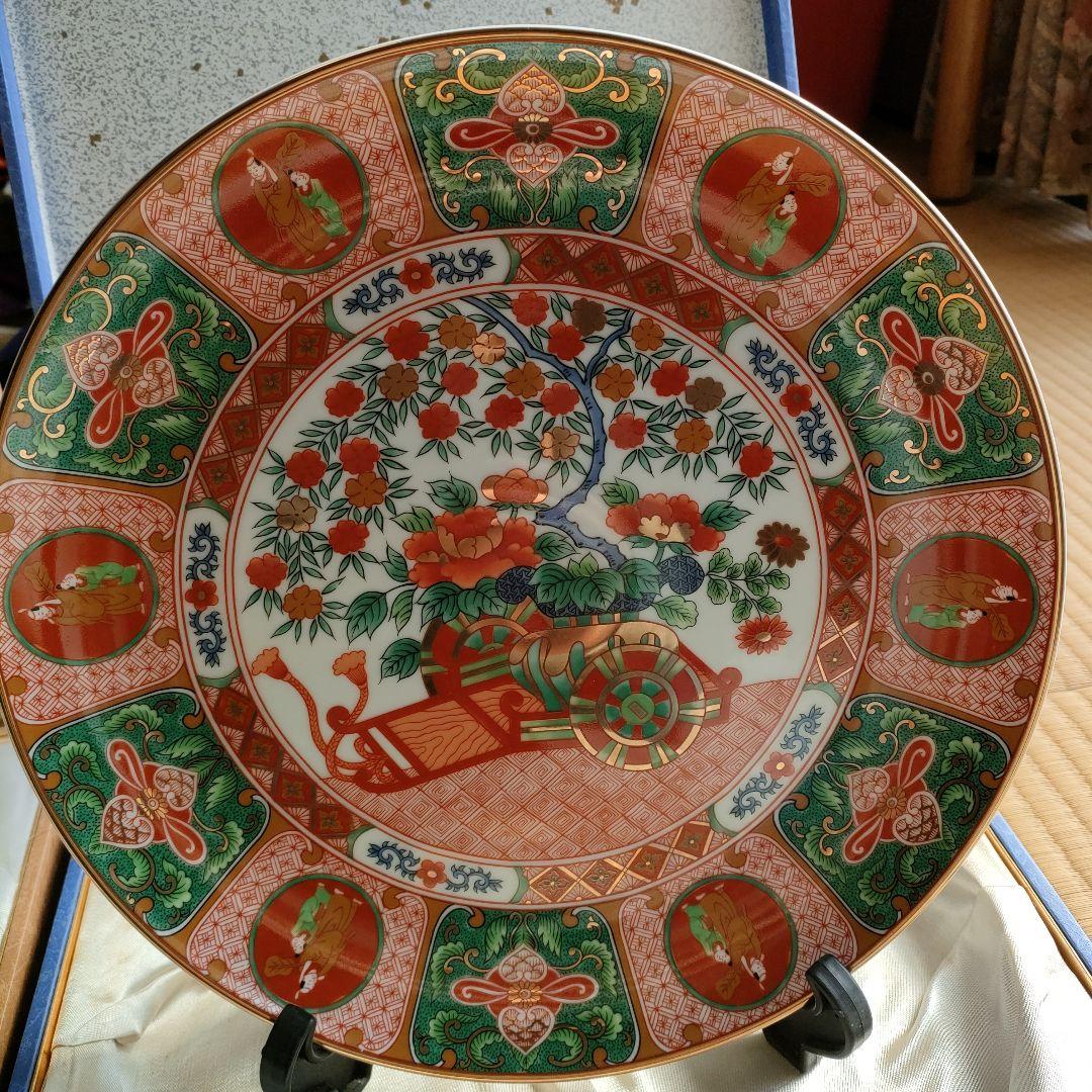 春画飾り皿　伝統的和風デザイン皿2枚セット