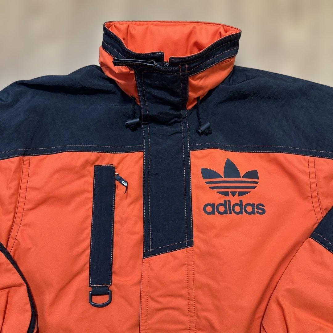 超希少‼︎美品‼︎adidasスノーウェア オレンジ✖️ブラック サイズＯデサント