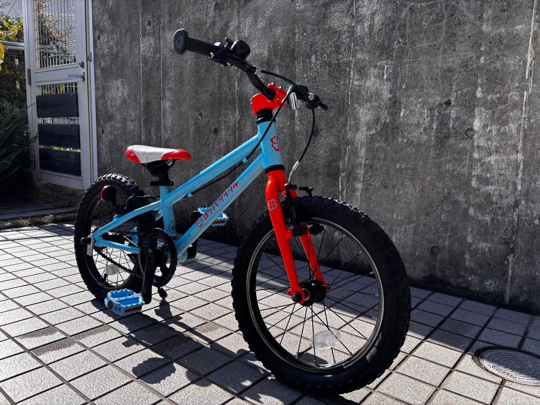 ※可能な限り引き取り※ヨツバサイクル　ラムネブルー　16インチ　メンテ済