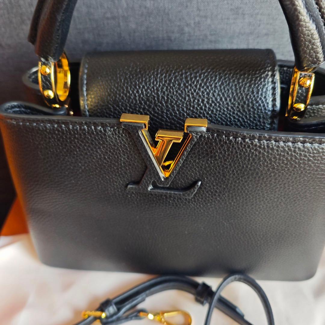 【実写画像】BB トリヨンカーフレザー 2way 黒 M94755