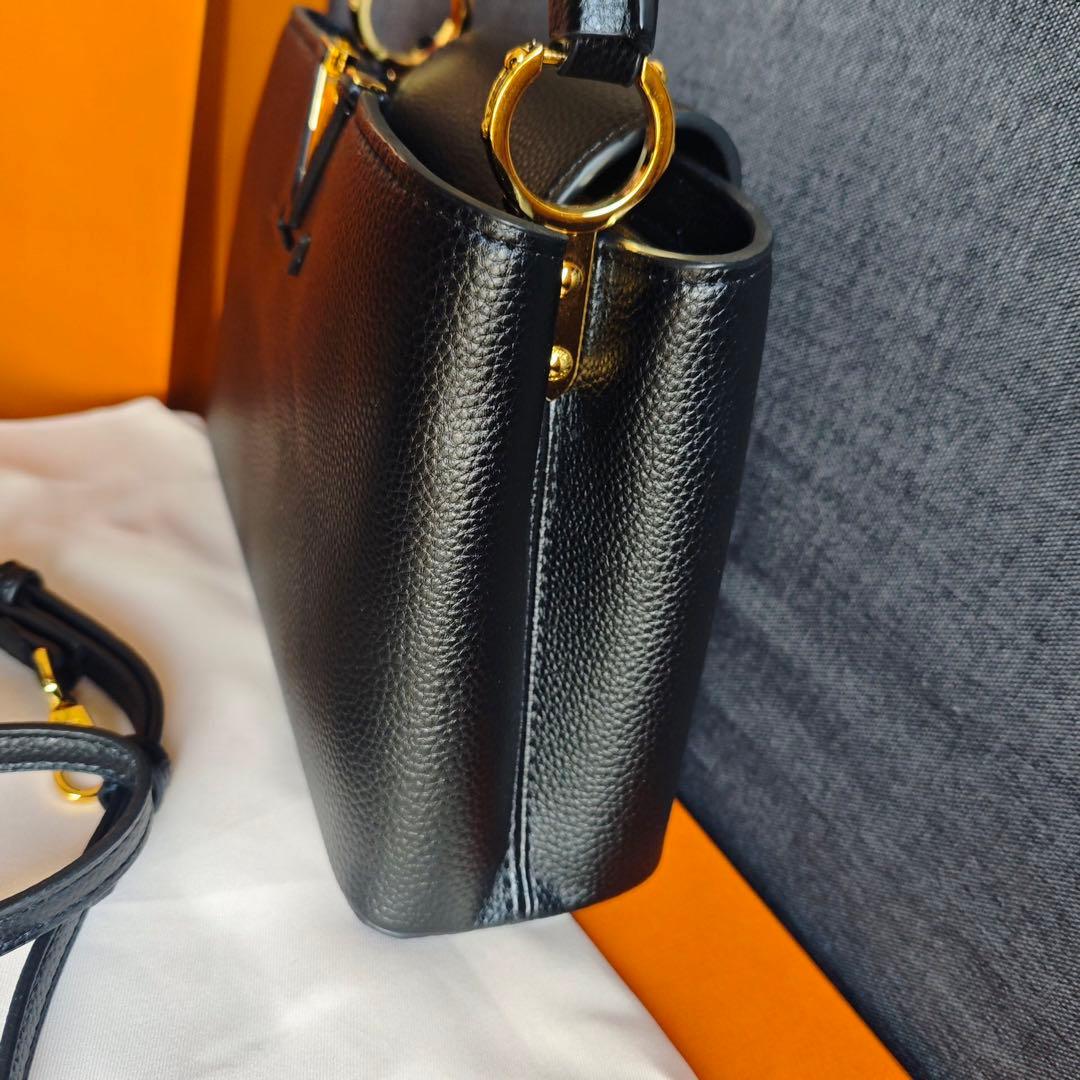 【実写画像】BB トリヨンカーフレザー 2way 黒 M94755