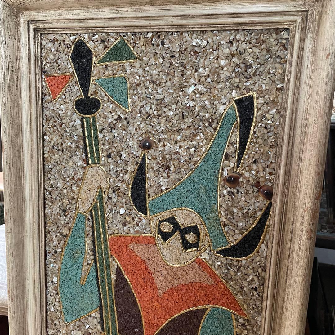 レア！特大50sアメリカアンティーク ハーレークイーン壁掛けUSAヴィンテージ