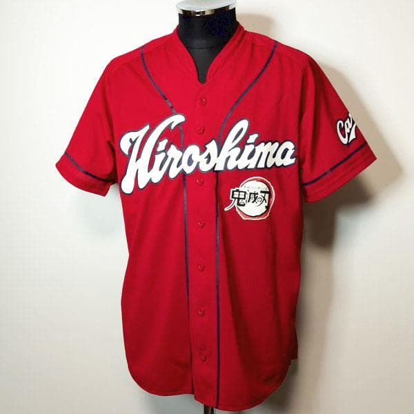 広島カープ 鬼滅の刃 蟲柱 胡蝶しのぶ レプリカユニフォーム M ビジター