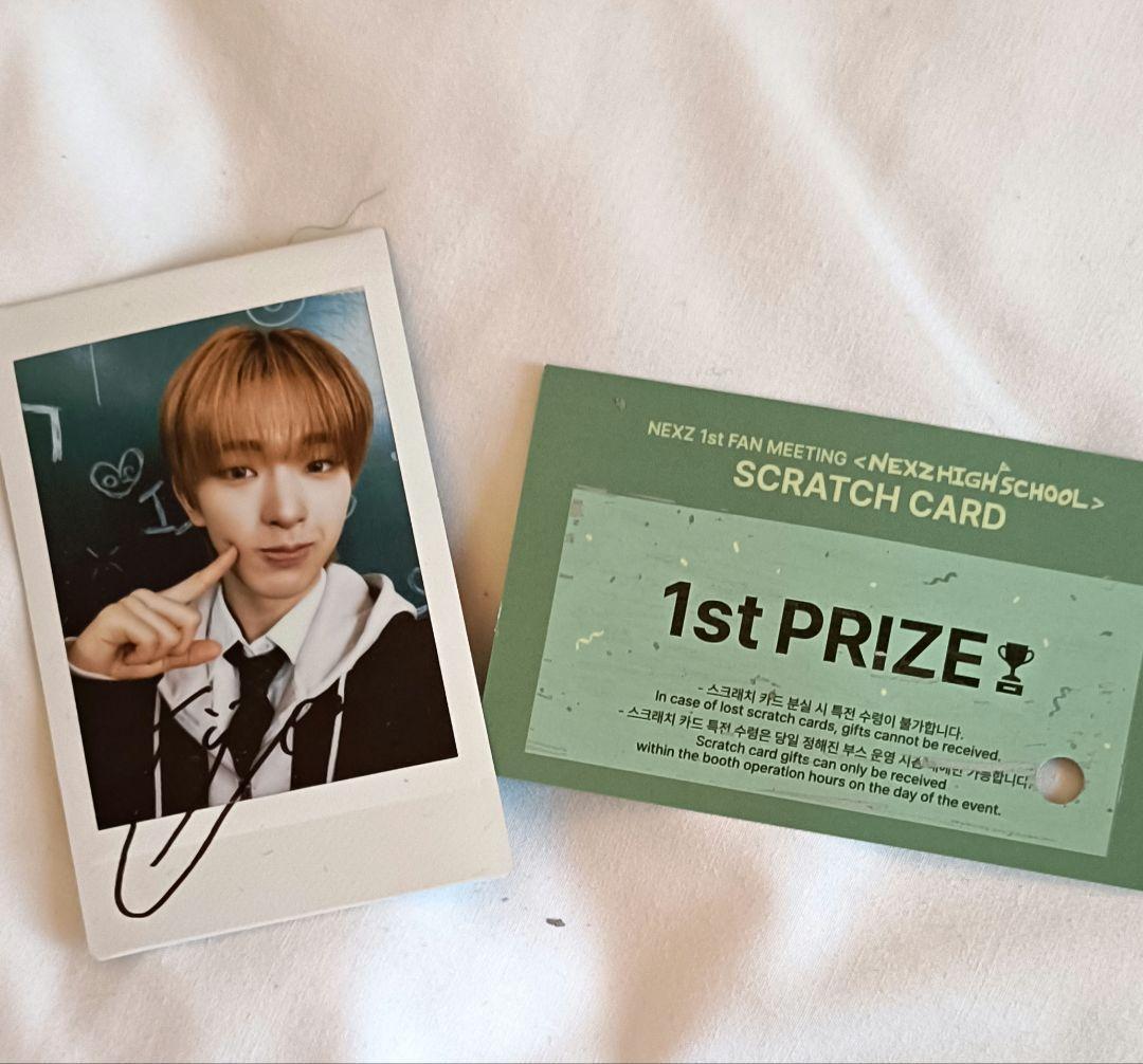 ♡*ん様 NEXZ ファンミ スクラッチくじ一等　トモヤ　直筆サイン入りトレカ