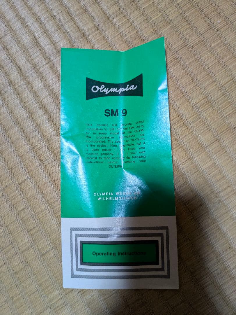 ★超絶レア美品★SM9オリンピア★ビンテージコレクターズアイテム★タイプライター