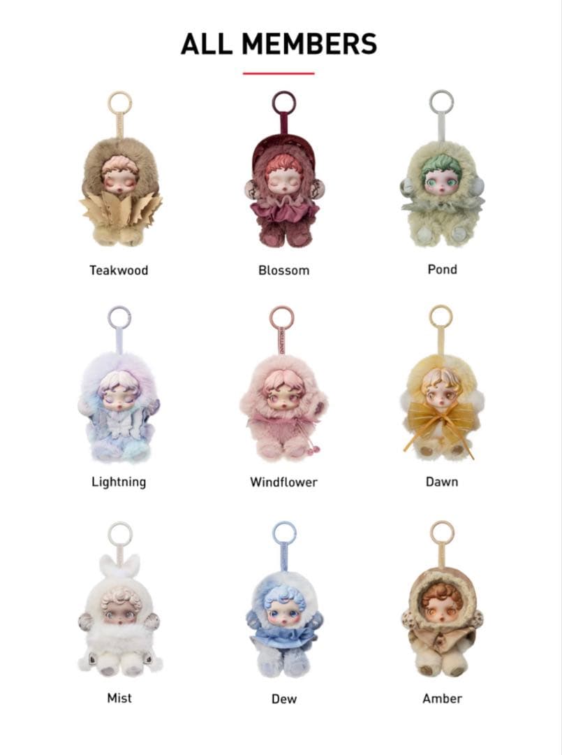 スカルパンダ L'impressionnisme ぬいぐるみペンダント 3箱