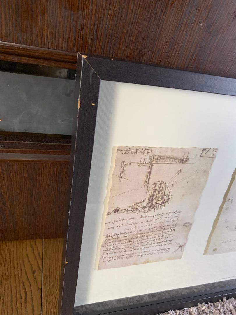 【希少・廃盤品】IKEA OLUNDA レオナルドダヴィンチ 壁掛けアート