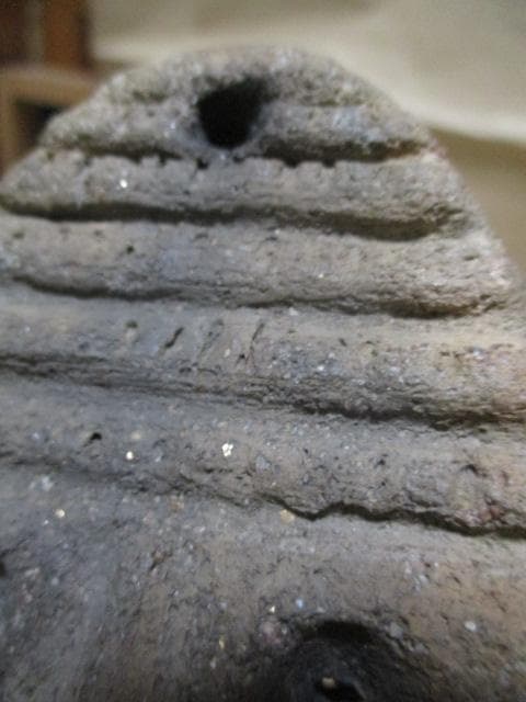 縄文土器　土面　貴重　箱付き　R99-1