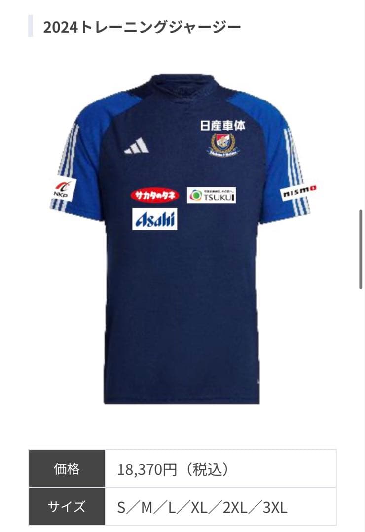 最終値下 チームオフィシャルトレーニングウェア 横浜F・マリノス Lサイズ