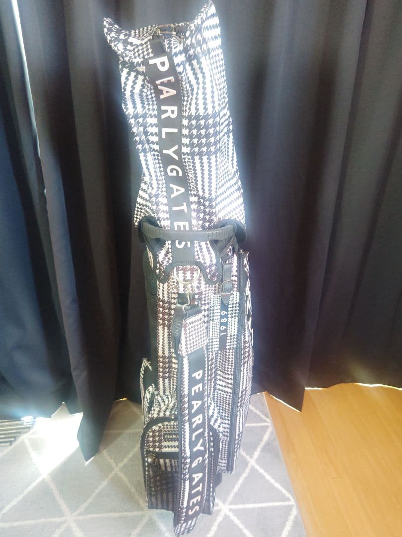 パーリーゲイツ　グレンチェック柄　キャディバッグ