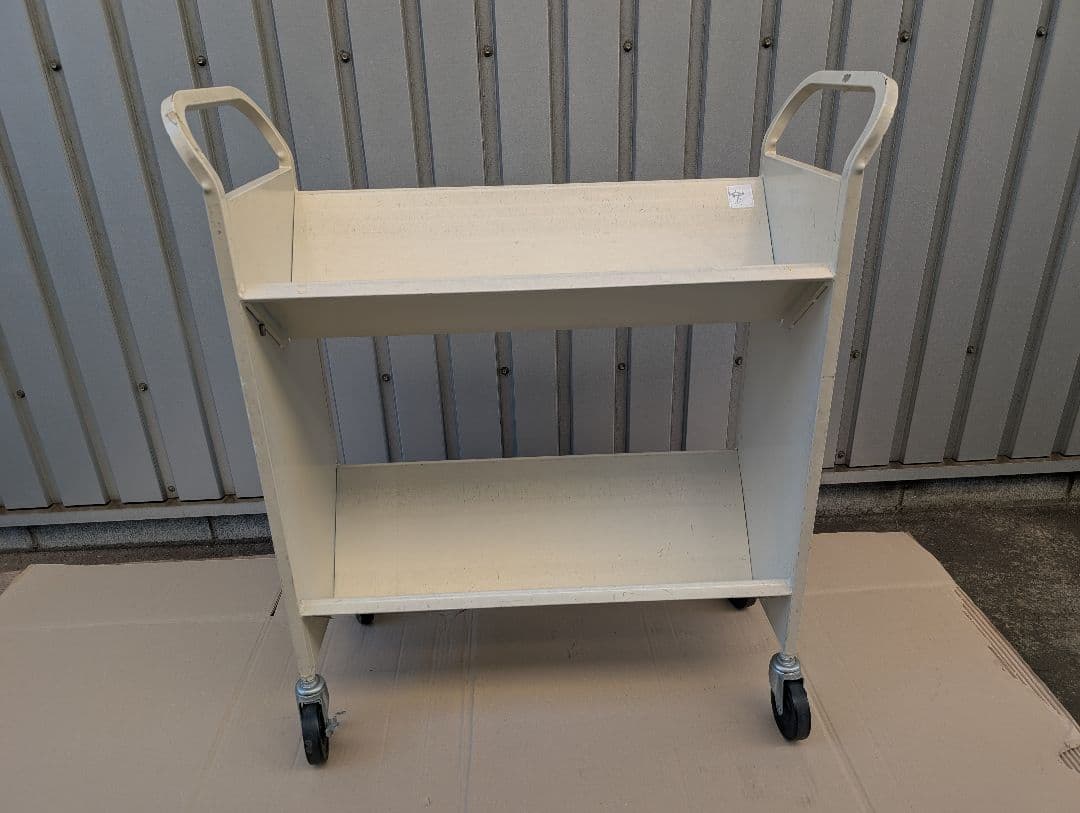 スチール製 ブックワゴン(ブックトラック)　スチールラック　メタルラック