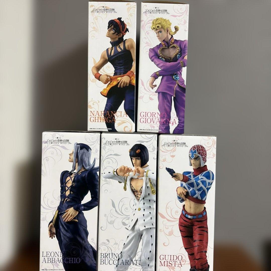 一番くじ ジョジョの奇妙な冒険 GOLDEN WIND フィギュア5体セット
