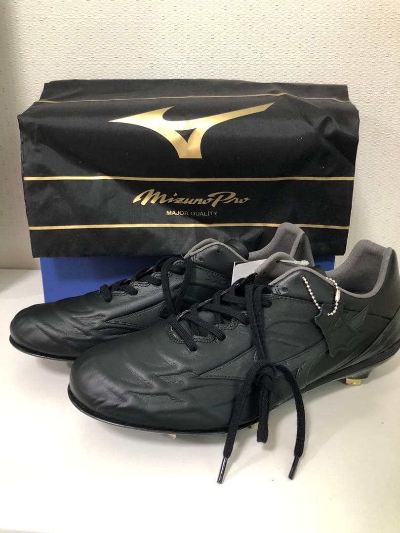 【新品・未使用】ミズノプロQS スパイク28.0㎝ ブラック