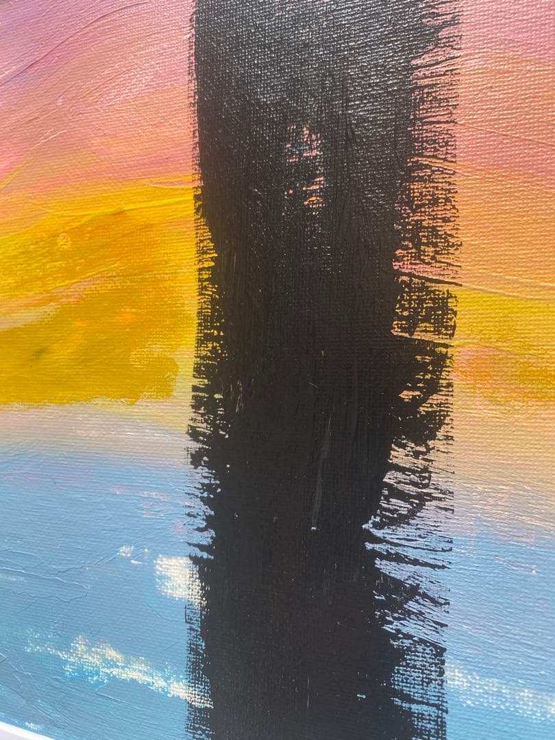 原画/抽象画/モダンアート/現代アート/アクリル画/BRIDGE sunset海