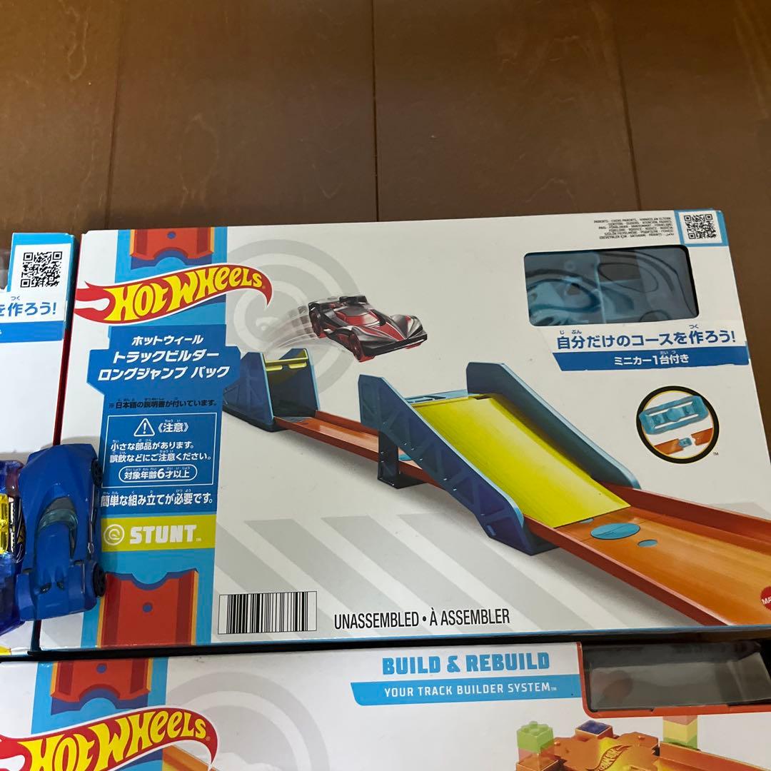 Hot Wheels トラックビルダー セット　ミニカー付　モンスタートラック付