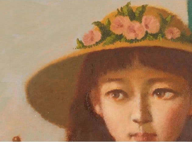 佐藤カツヤ氏のF３号油彩画