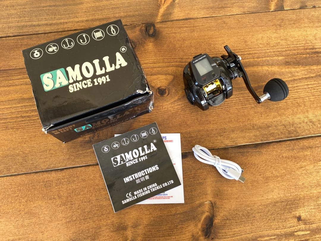 ジギングロッド　デジタルカウンター付きベイトリール　イカメタル　2wayティップ