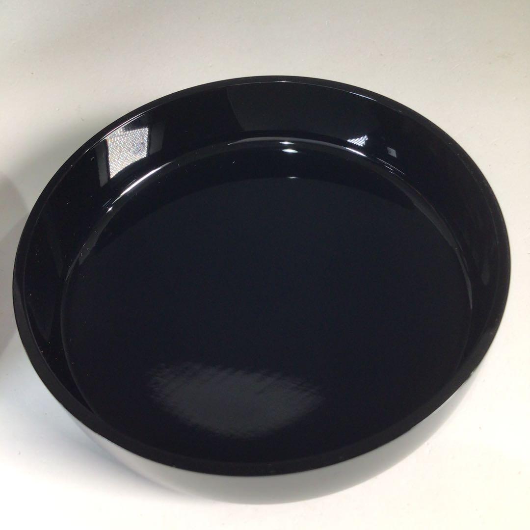 Ｎ４８５　棗　『塗師　照屋和那作』『真塗』『平棗』　共箱　茶道具