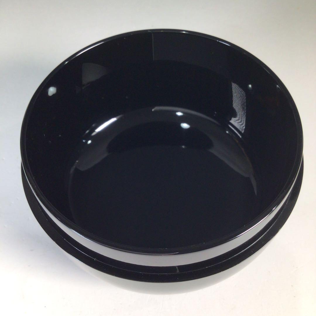 Ｎ４８５　棗　『塗師　照屋和那作』『真塗』『平棗』　共箱　茶道具