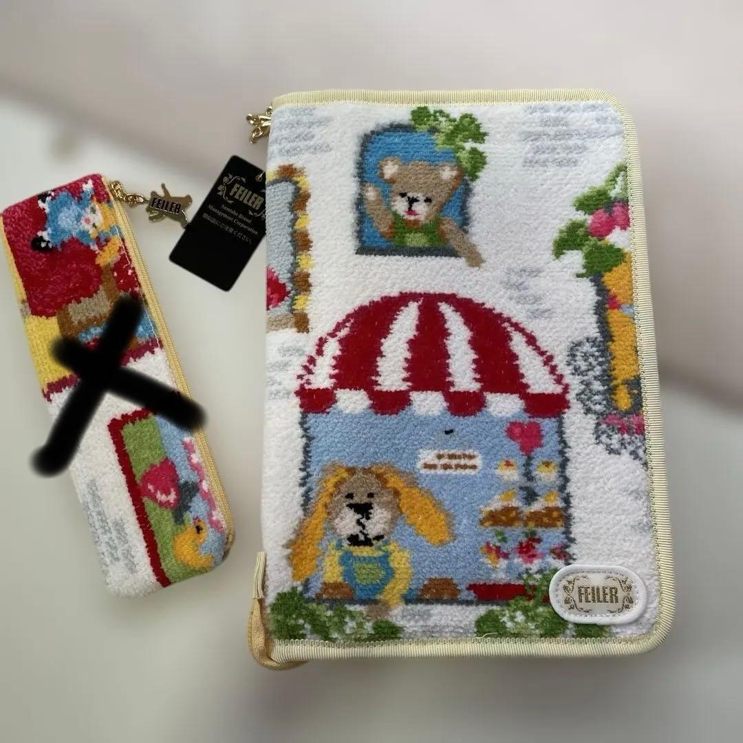 新品未使用 FEILER マルチケースのみ カラフル犬とクマデザイン