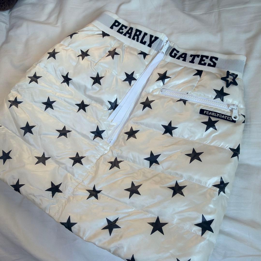 PEARLY GATES リバーシブル 星柄 ダウンスカート サイズ0