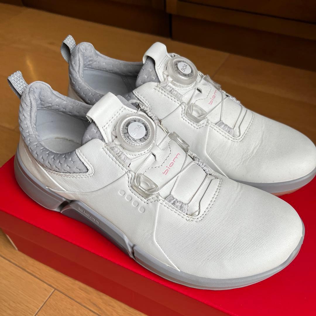 美品☆ECCO BIOM HYBRID4 BOA ゴルフシューズ　37